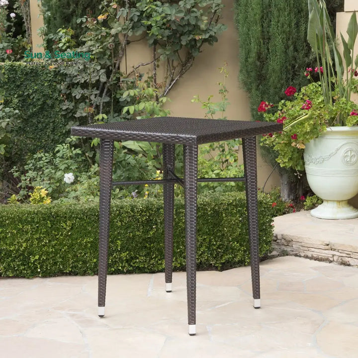 Billy Outdoor Patio Bar Sets 4 Chairs and 1 Table (Brown) Bar Sets