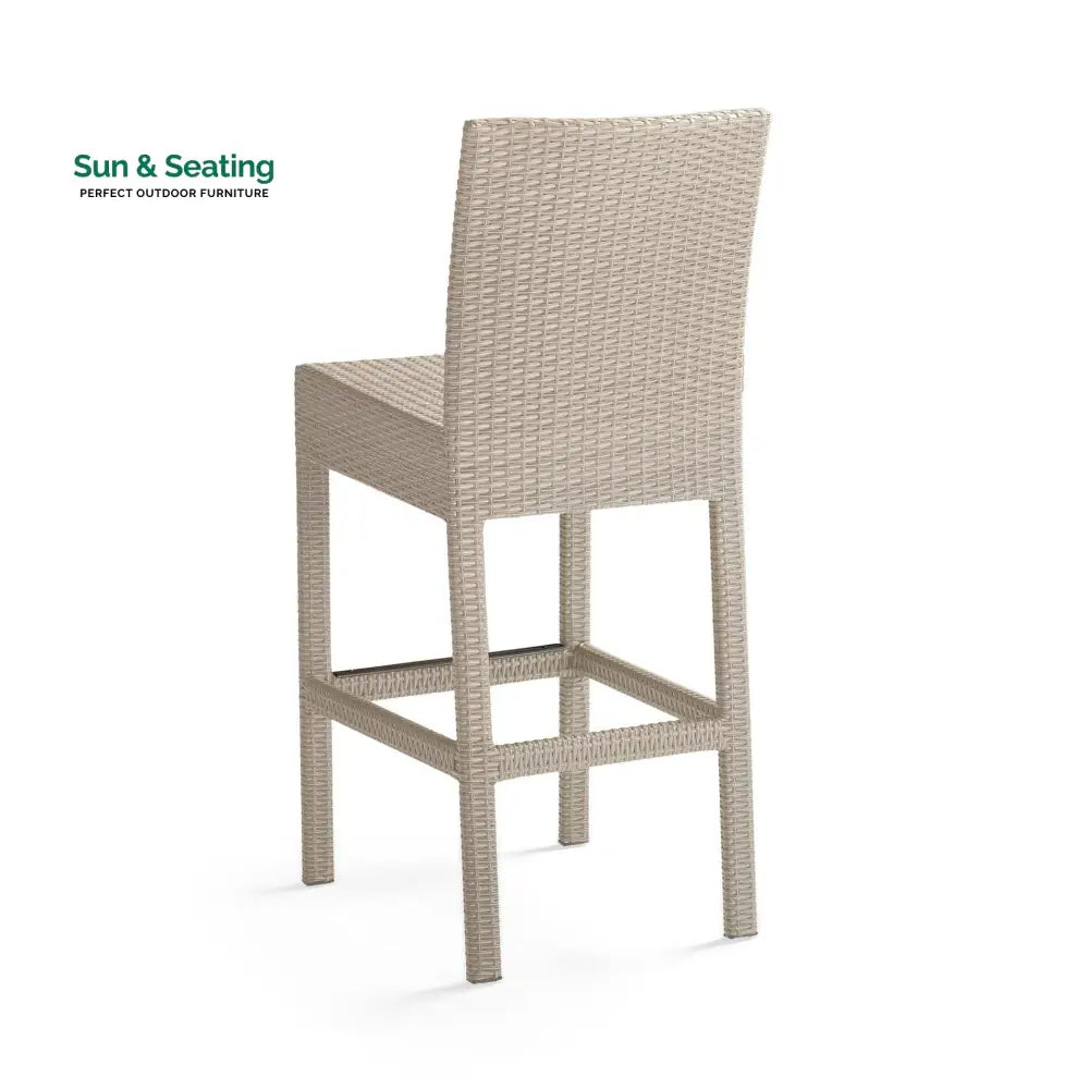 Billy Outdoor Patio Bar Sets 4 Chairs and 1 Table (Pearl White) Bar Sets