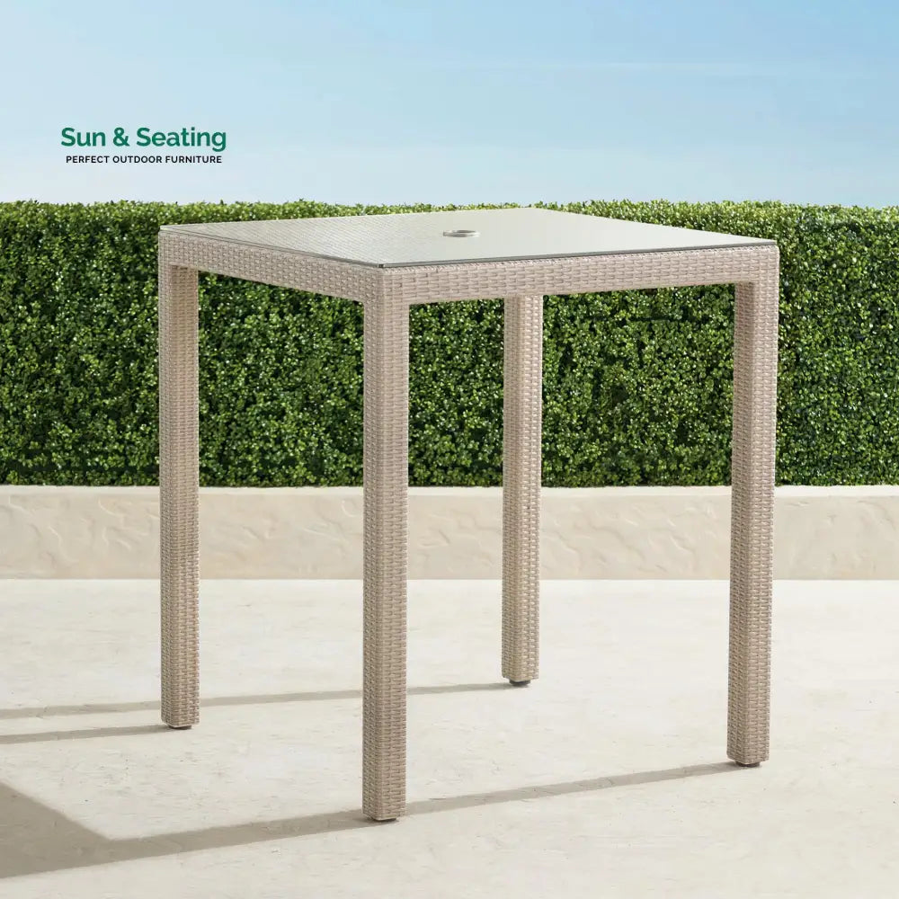 Billy Outdoor Patio Bar Sets 4 Chairs and 1 Table (Pearl White) Bar Sets