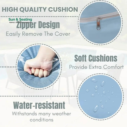 Binita Outdoor 3 Piece All-Weather Rope Patio Set Patio Set