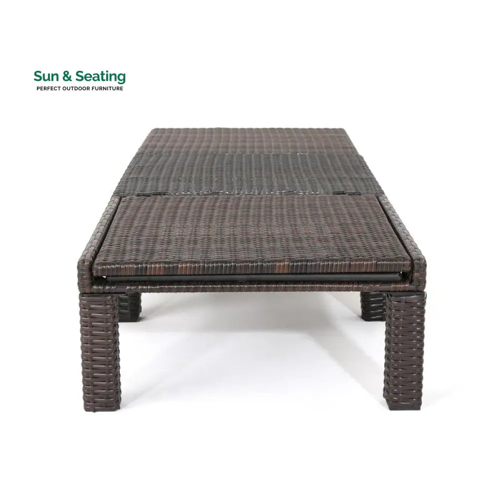 Bliss Outdoor Swimming Poolside Lounger (Brown) Loungers