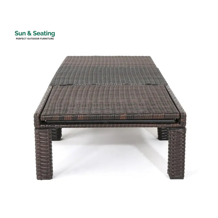 Bliss Outdoor Swimming Poolside Lounger (Brown) Loungers