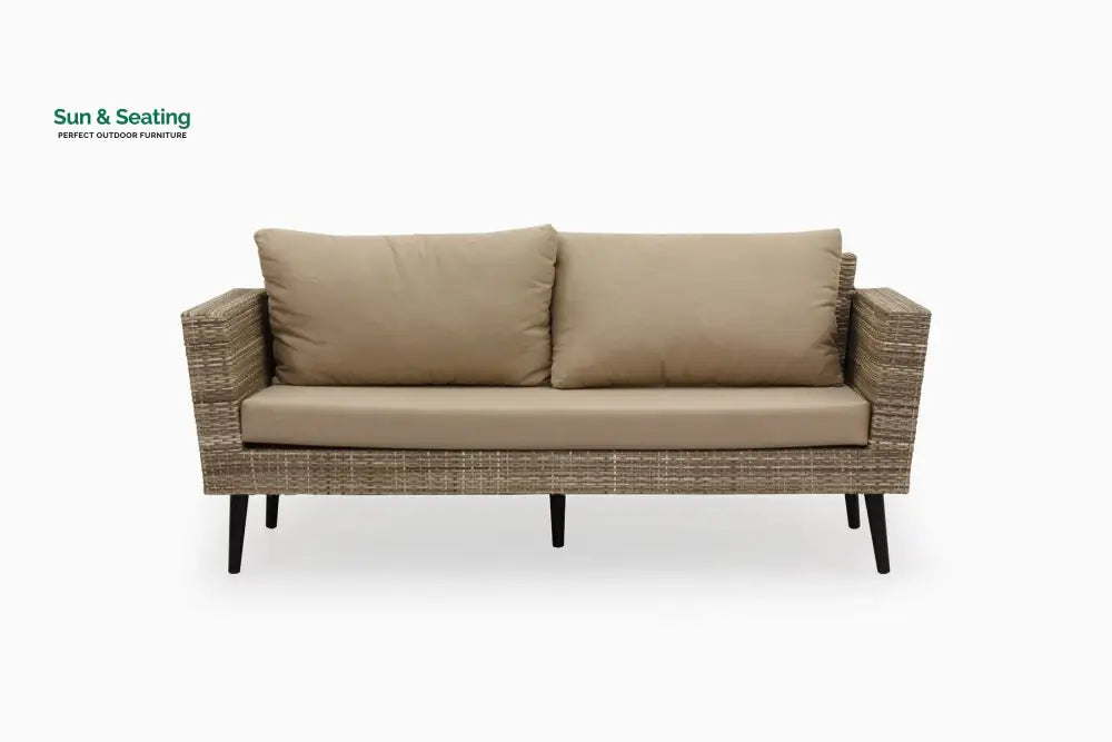 Bonfilia Outdoor Sofa Set 2 Seater 2 Single seater and 1 Center Table (Seashell) Sofa Sets