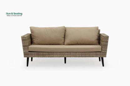 Bonfilia Outdoor Sofa Set 2 Seater 2 Single seater and 1 Center Table (Seashell) Sofa Sets