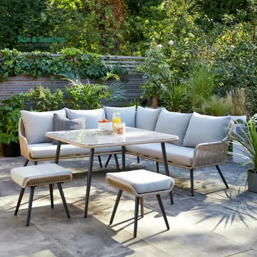 Brielle L-Shape Outdoor Rope Sofa Set Sofa Set