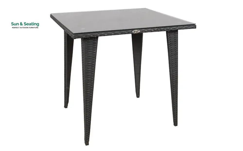 Brishti Outdoor Patio Seating Set 4 Chairs and 1 Table Set (Black) Coffee Table Sets