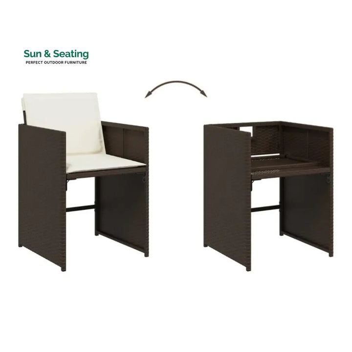 Brooklyn 11-Piece Outdoor Rattan Wicker Dinning Set Dining Set