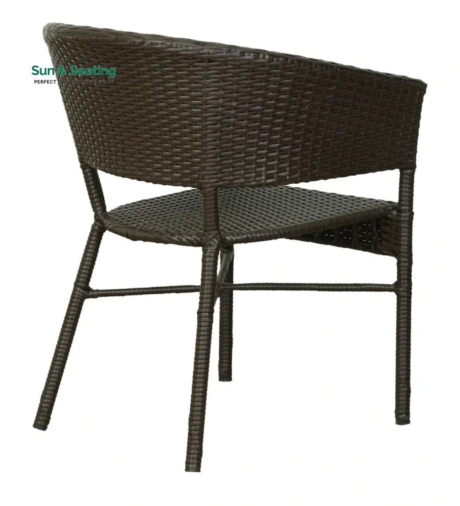 Bud Outdoor Patio Seating Set 2 Chairs and 1 Table Set (Brown) Coffee Table Sets