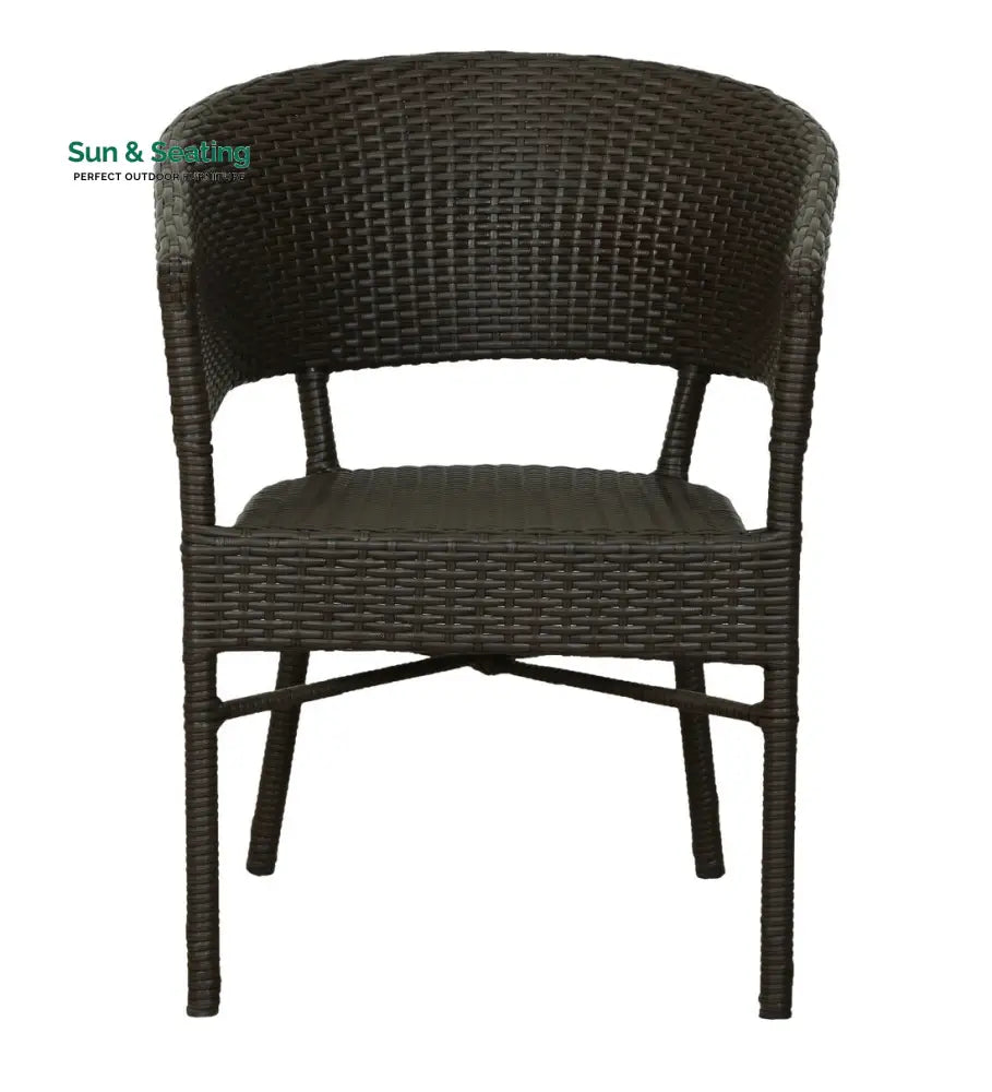 Bud Outdoor Patio Seating Set 2 Chairs and 1 Table Set (Brown) Coffee Table Sets