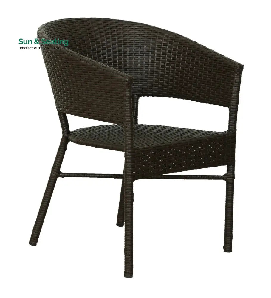 Bud Outdoor Patio Seating Set 2 Chairs and 1 Table Set (Brown) Coffee Table Sets