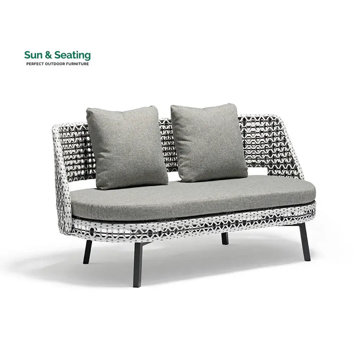 Bufil Outdoor Garden Balcony Sofa Set 2 Seater,2 Single seater and 2 Center Table Set (Grey) Sofa Sets