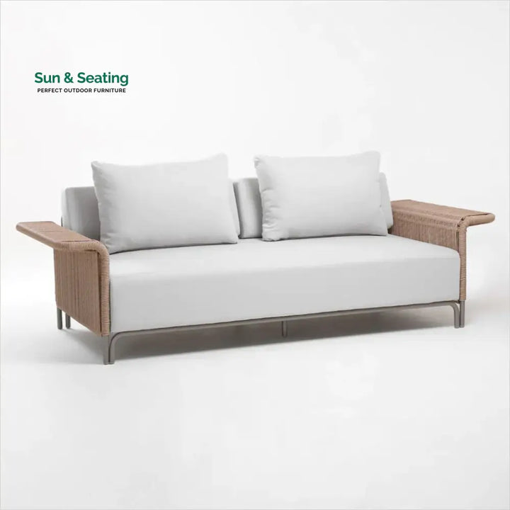 Buratti Outdoor Sofa Set 2 Seater 2 Single seater and 1 Center Table Braided &amp; Rope Sofa Sets
