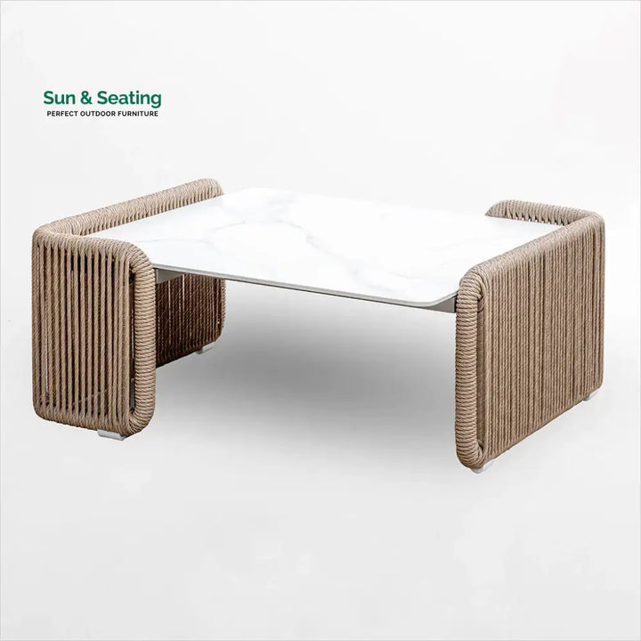Buratti Outdoor Sofa Set 2 Seater 2 Single seater and 1 Center Table Braided &amp; Rope Sofa Sets