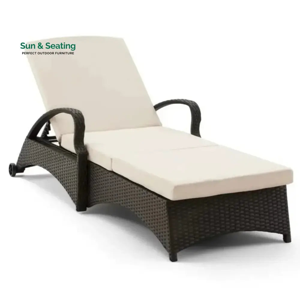 Bushra Outdoor All-Weather Wicker Lounger Lounger Set