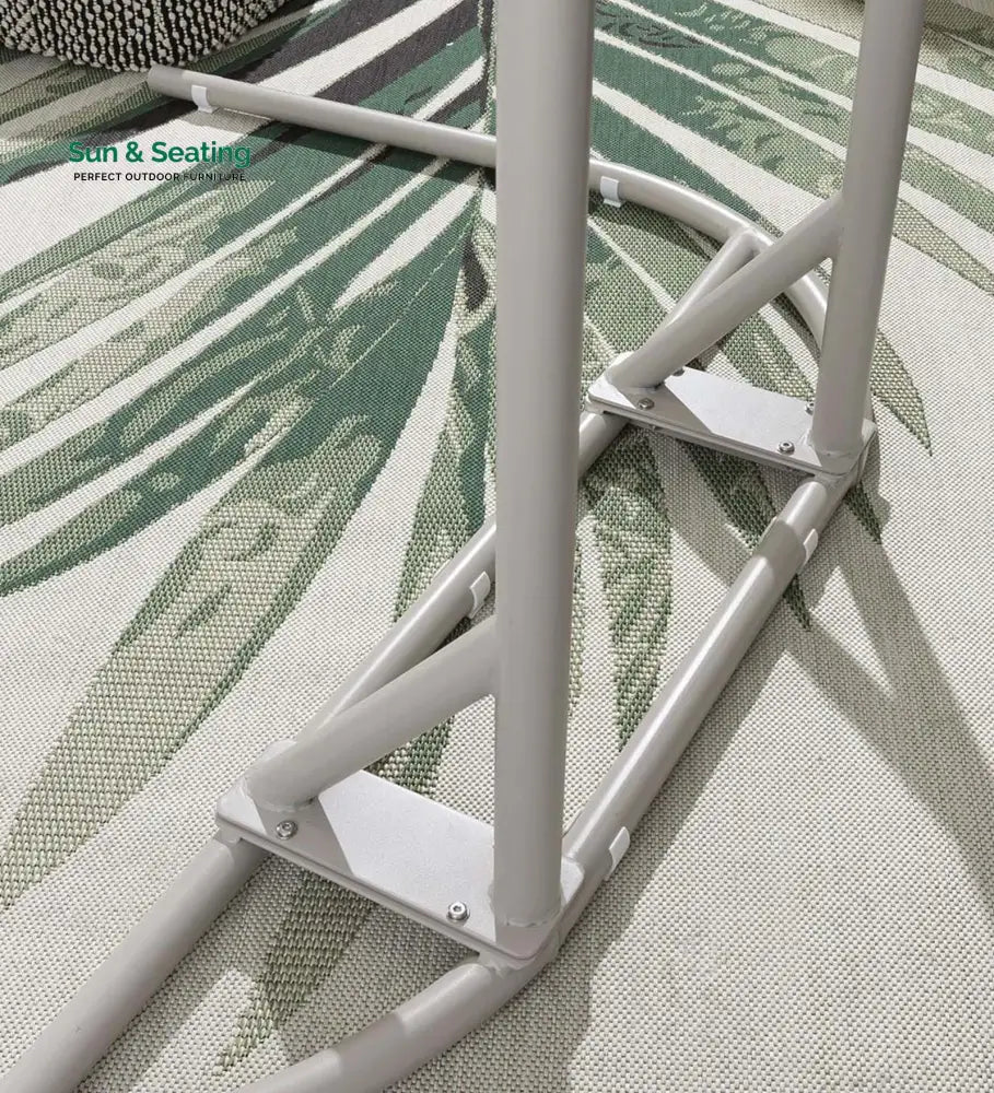 Cadiz Double Seater Hanging Swing With Stand For Balcony Garden Swing (Natural) Swings