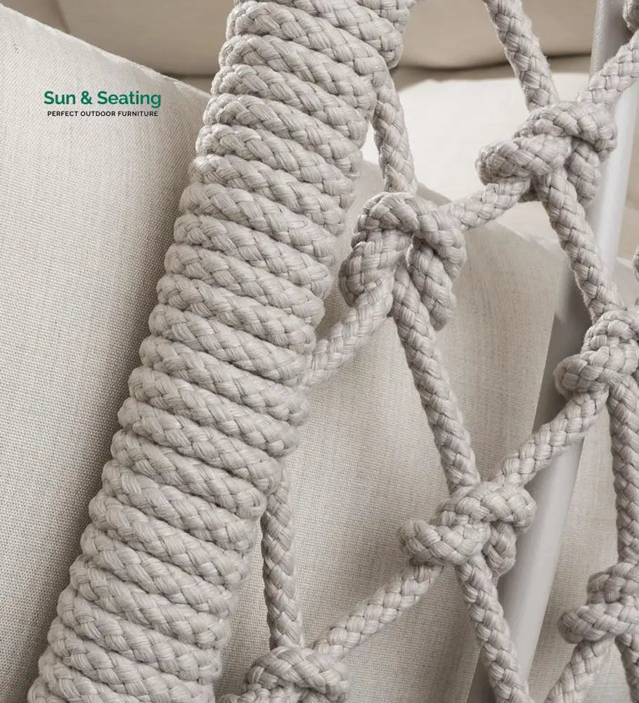 Cadiz Double Seater Hanging Swing With Stand For Balcony Garden Swing (Natural) Swings