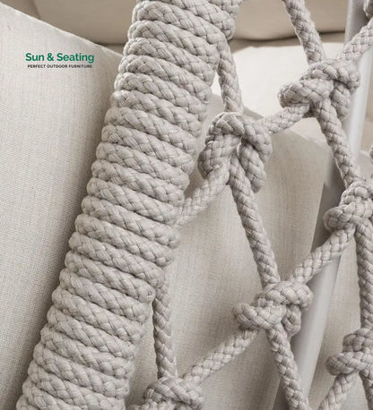 Cadiz Double Seater Hanging Swing With Stand For Balcony Garden Swing (Natural) Swings