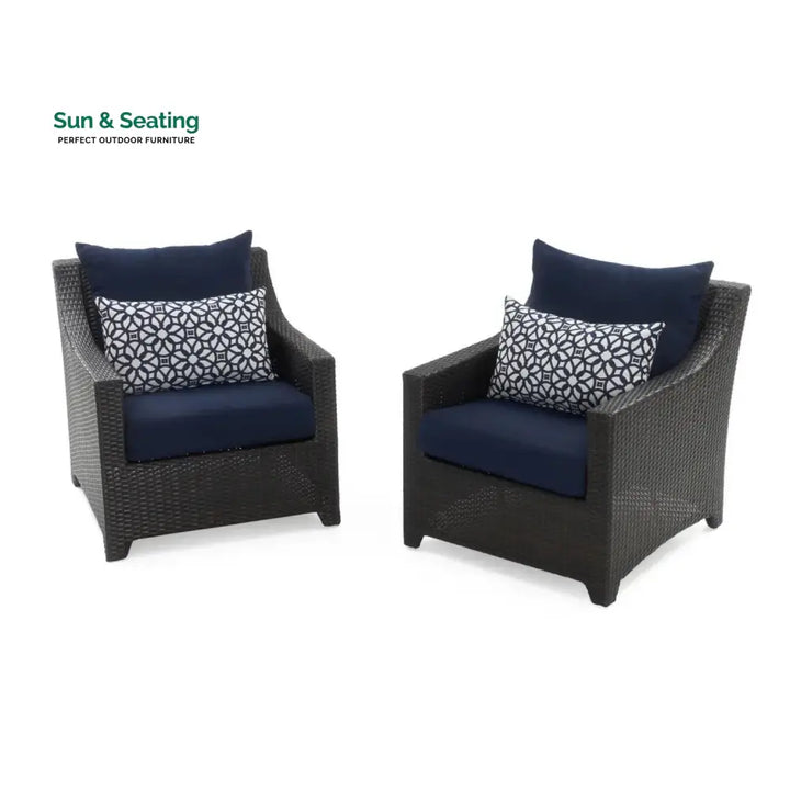 Calista All Weather Outdoor Wicker Garden L-Shape Sectional Conversation Set Sofa Set