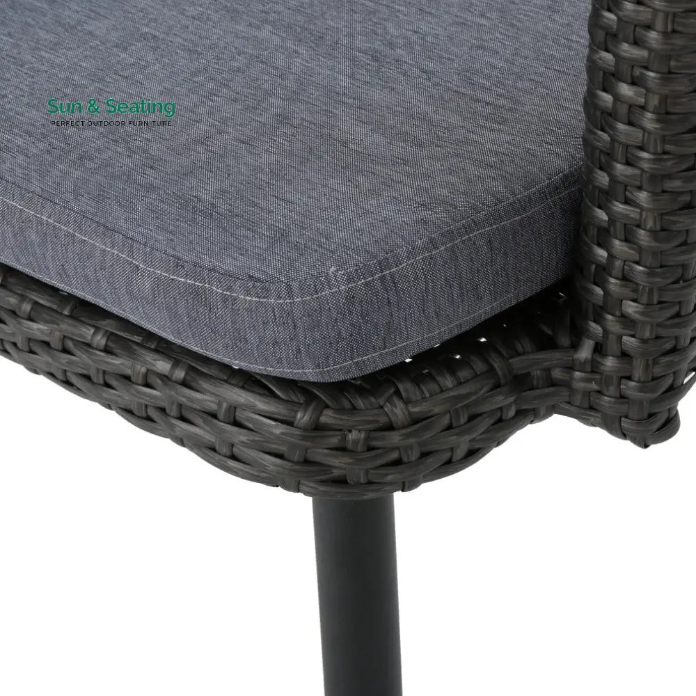 Camo Outdoor Patio Seating Set 2 Chairs and 1 Table Set (Black) Coffee Table Sets