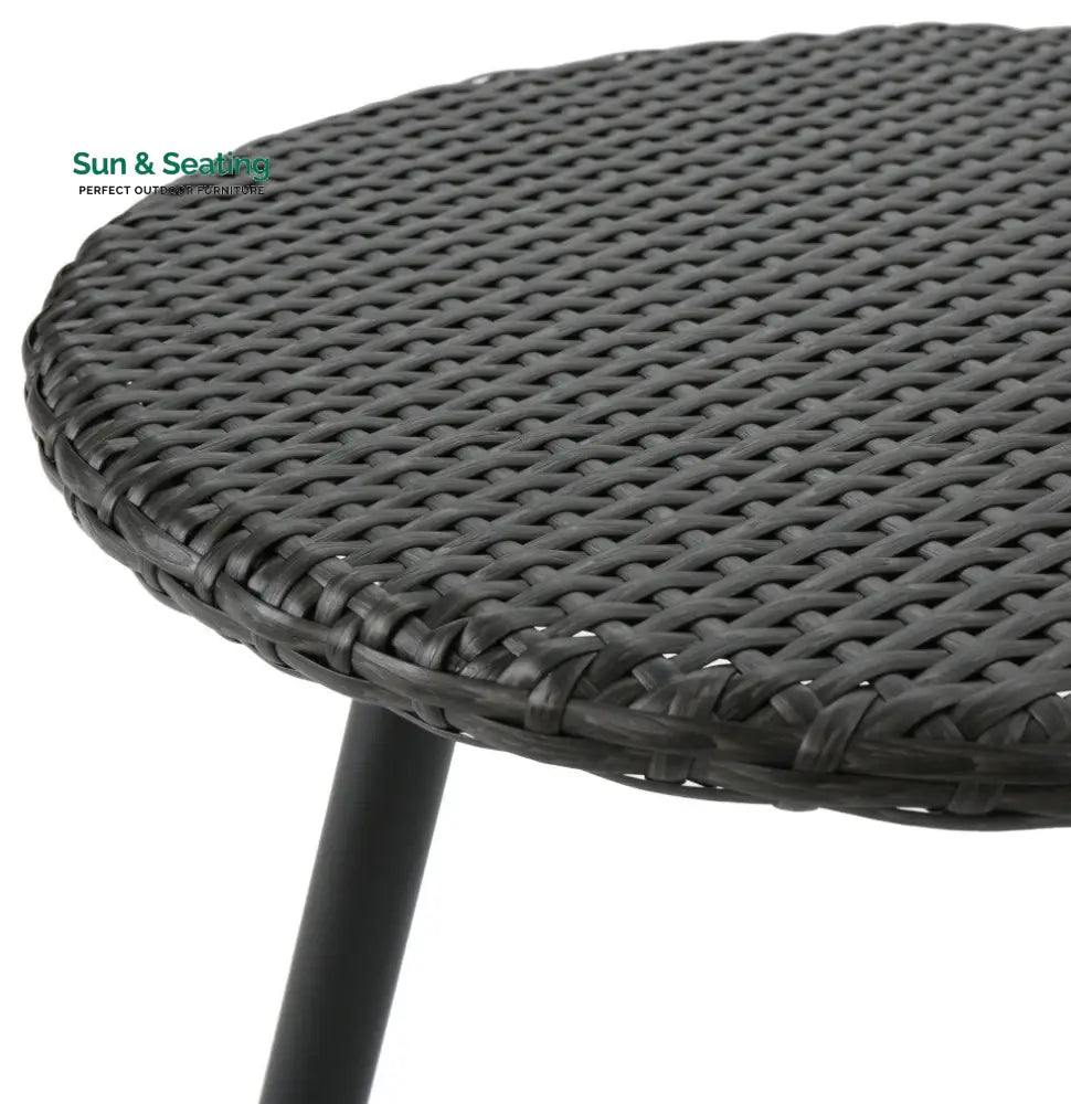 Camo Outdoor Patio Seating Set 2 Chairs and 1 Table Set (Black) Coffee Table Sets