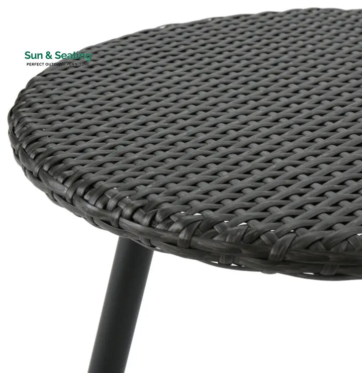 Camo Outdoor Patio Seating Set 2 Chairs and 1 Table Set (Black) Coffee Table Sets