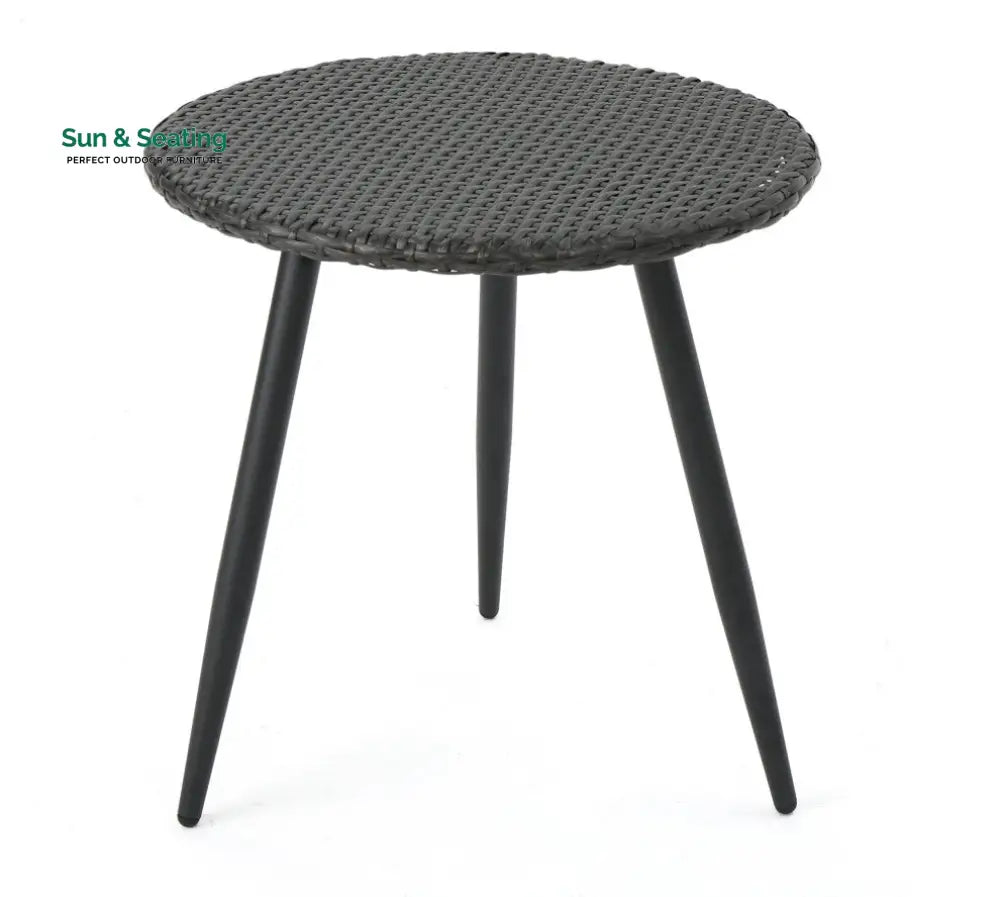 Camo Outdoor Patio Seating Set 2 Chairs and 1 Table Set (Black) Coffee Table Sets