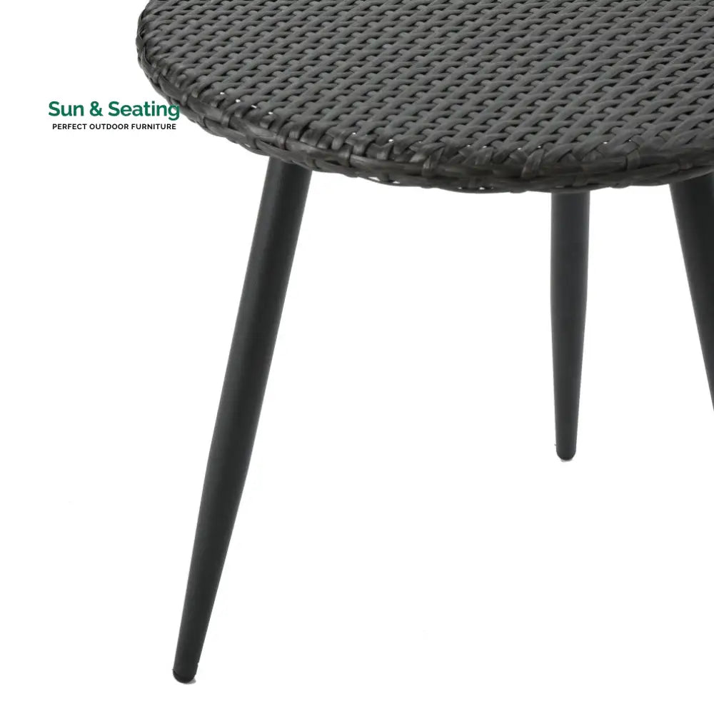 Camo Outdoor Patio Seating Set 2 Chairs and 1 Table Set (Black) Coffee Table Sets