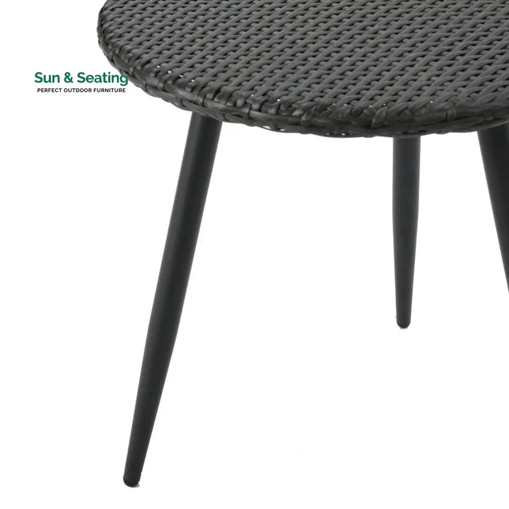 Camo Outdoor Patio Seating Set 2 Chairs and 1 Table Set (Black) Coffee Table Sets