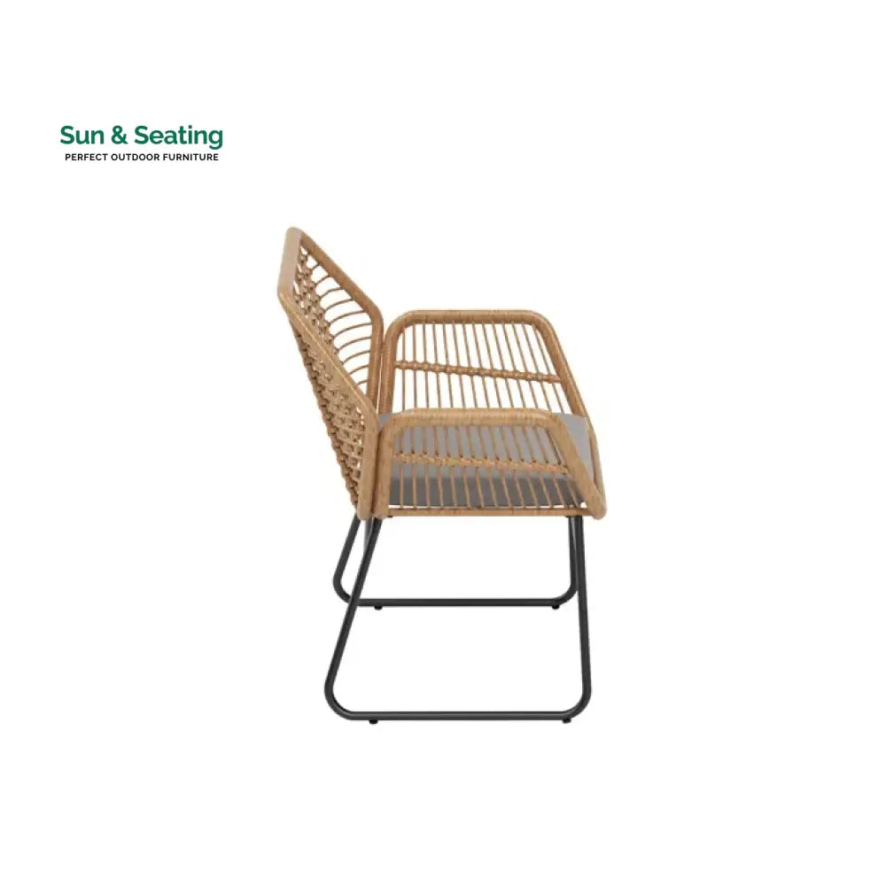 Cara Outdoor Sofa Set 2 Seater 2 Single seater and 1 Center Table (Honey) Sofa Sets