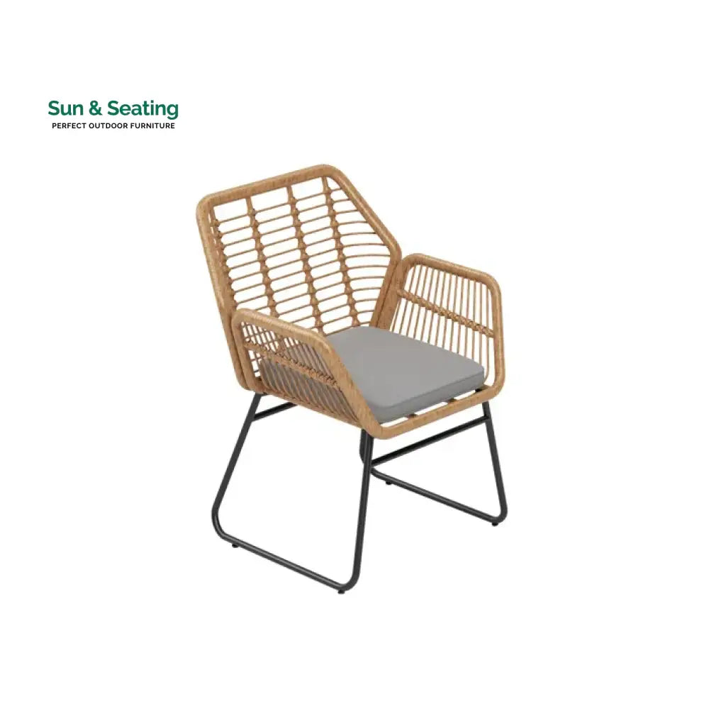 Cara Outdoor Sofa Set 2 Seater 2 Single seater and 1 Center Table (Honey) Sofa Sets