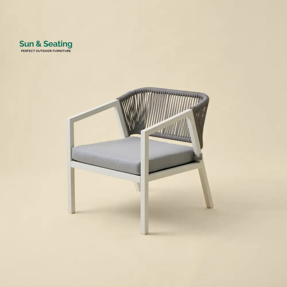 Cares Outdoor Garden Balcony Sofa Set 2 Seater,2 Single seater and 1 Center Table Set Braid & Rope (Cream) Sofa Sets