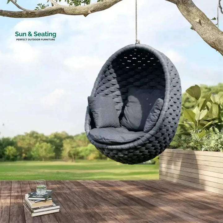 Caridad Rope Hanging Egg Swing Chair Swing