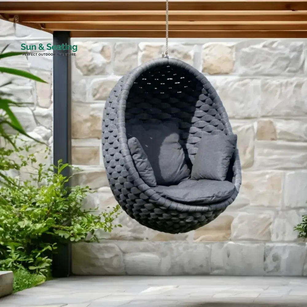 Caridad Rope Hanging Egg Swing Chair Swing
