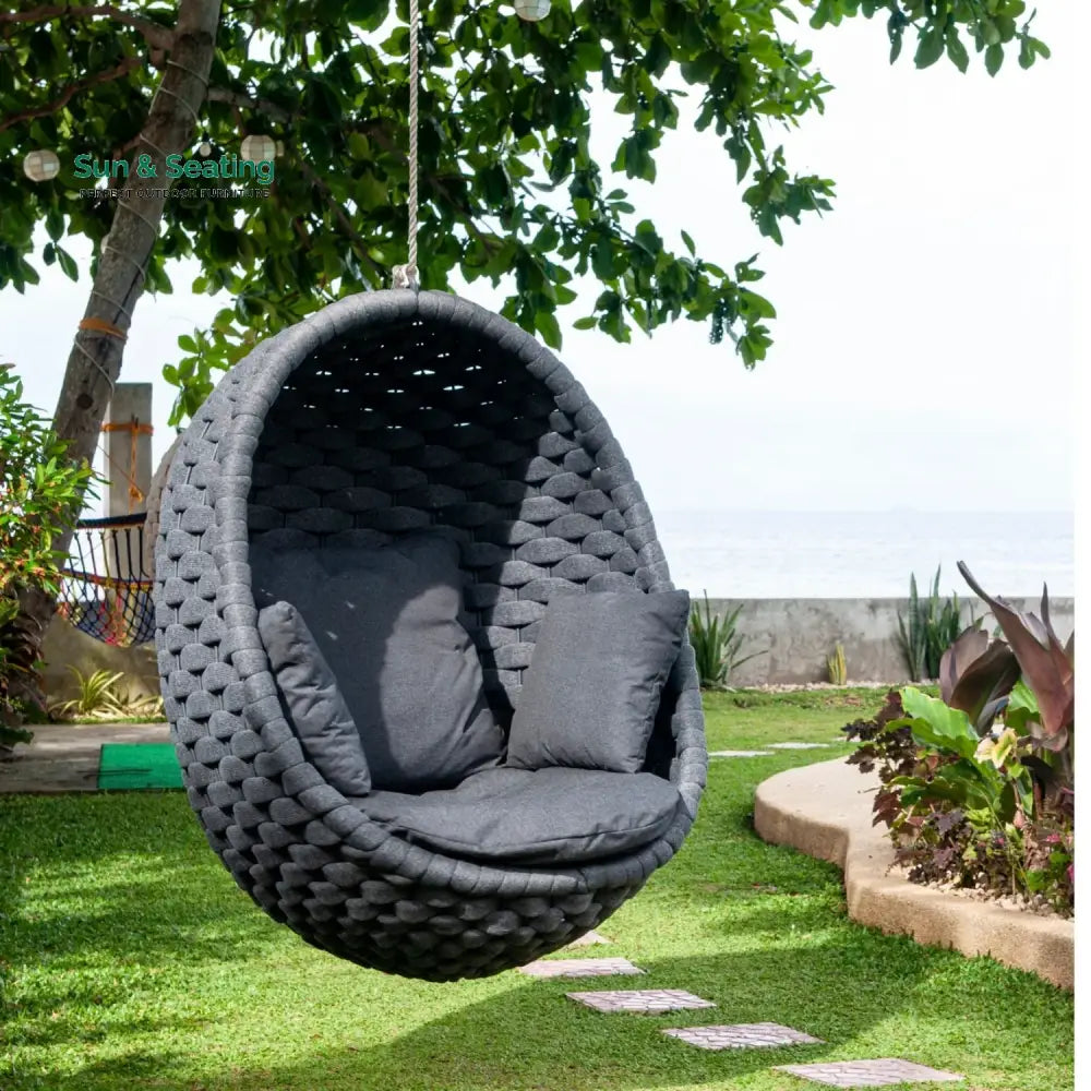 Caridad Rope Hanging Egg Swing Chair Swing