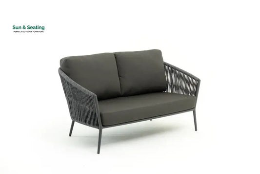 Caruso Outdoor Sofa 2 Seater (Dark Grey) Braided & Rope Sofa Sets