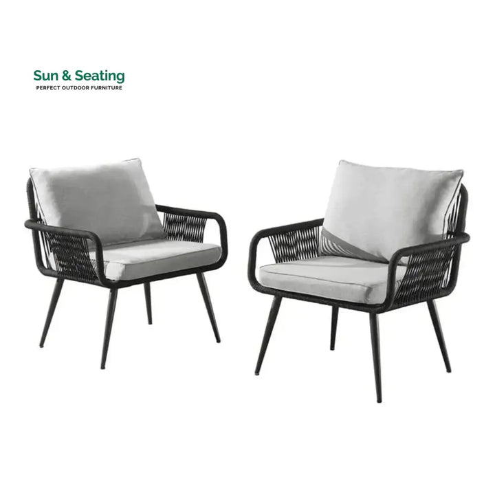 Catalina 3-Piece Rope Patio Set - Perfect for Outdoor Entertaining Patio Set