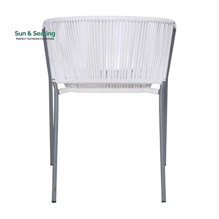 Celestia 3-Piece Outdoor White Rope Patio Set Patio Set