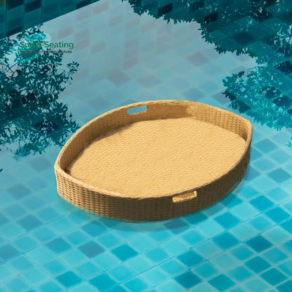 Célia Luxury Floating Serving Tray For Swimming Pool - Honey (Boat Shape) Floating Tray
