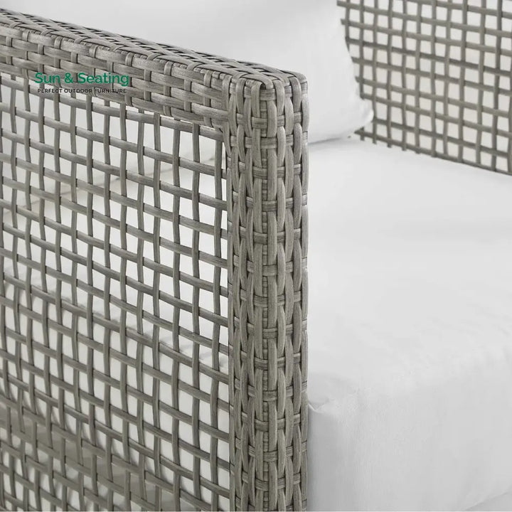 Charmi Outdoor Wicker Woven 6 Pieces Sectional Patio Furniture Set Sofa Set