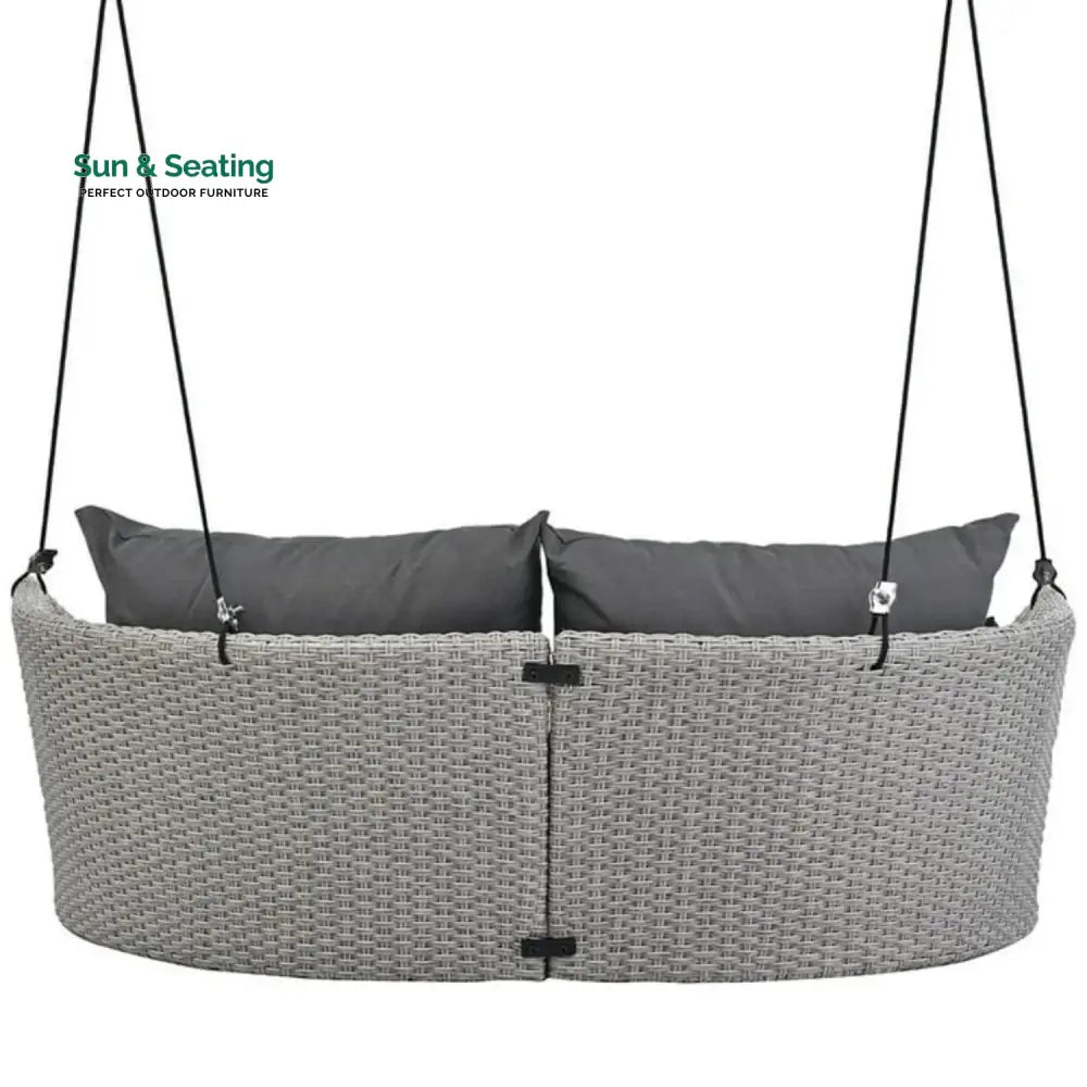 Chidinma Outdoor Rattan Wicker Hanging Swing Chair with Cushion Swing