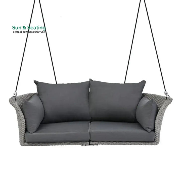 Chidinma Outdoor Rattan Wicker Hanging Swing Chair with Cushion Swing