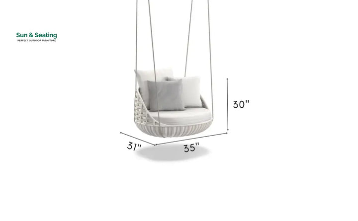 Ciro Single Seater Hanging Swing Without Stand For Balcony Garden Swing Swings