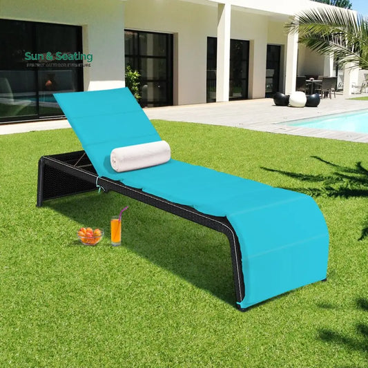 Claw Outdoor Swimming Poolside Lounger (Black) Loungers