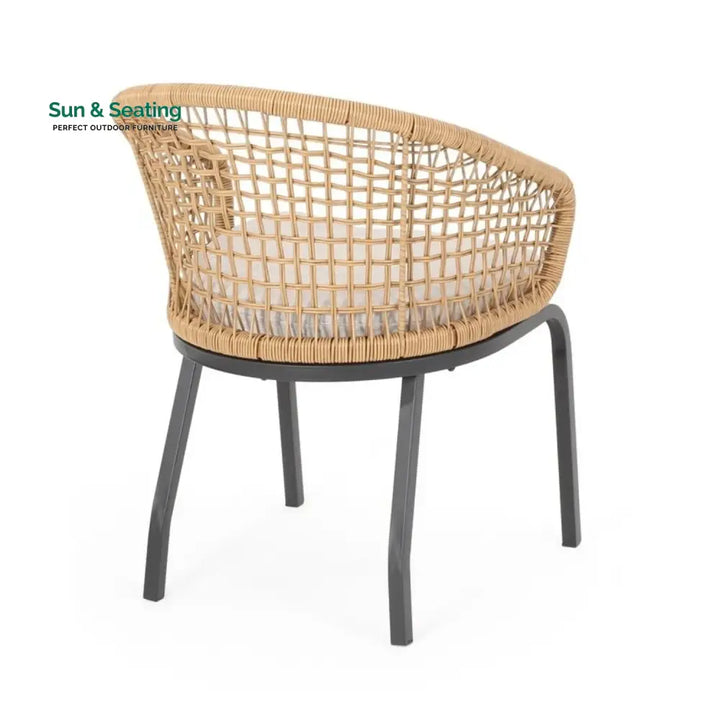Clementine 3 Piece Garden Outdoor Rope Patio Set Patio Set