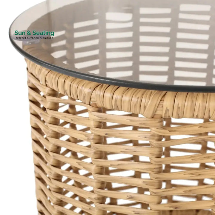 Clementine 3 Piece Garden Outdoor Rope Patio Set Patio Set