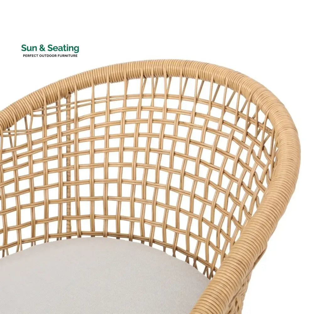 Clementine 3 Piece Garden Outdoor Rope Patio Set Patio Set