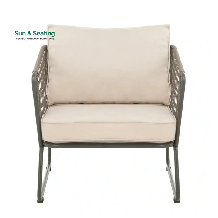 Clementine 4 Piece Outdoor All-Weather Rope Sofa Set Sofa Set