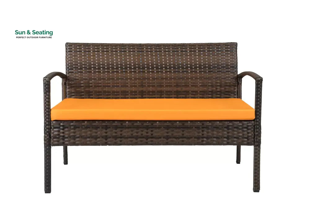 Clone Outdoor Sofa Set 2 Seater 2 Single seater and 1 Center Table Set (Brown) Sofa Sets