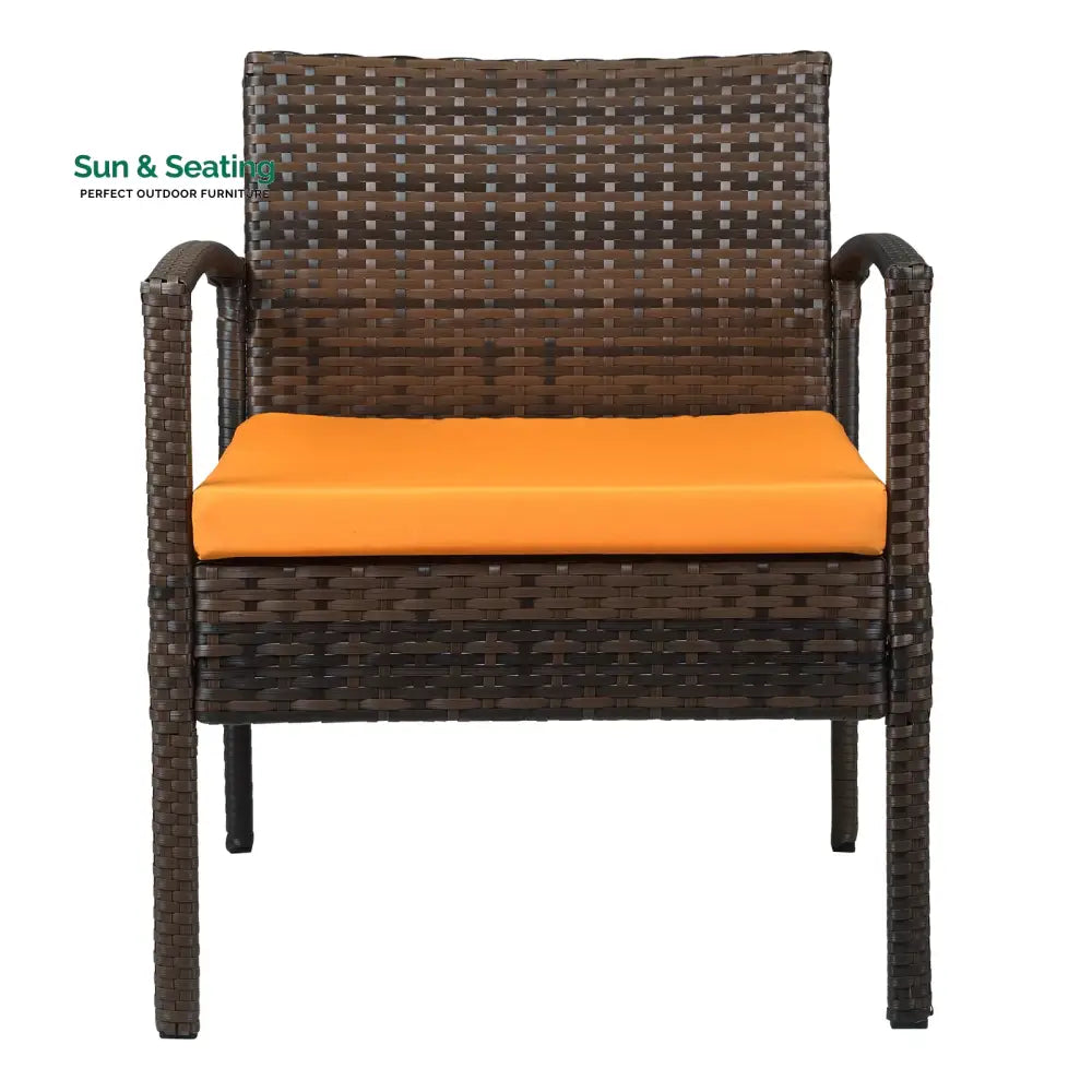 Clone Outdoor Sofa Set 2 Seater 2 Single seater and 1 Center Table Set (Brown) Sofa Sets