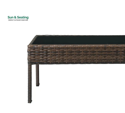 Clone Outdoor Sofa Set 2 Seater 2 Single seater and 1 Center Table Set (Brown) Sofa Sets